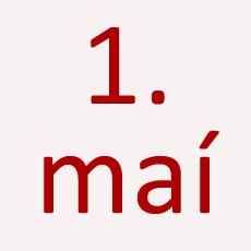 Lokað 1.maí