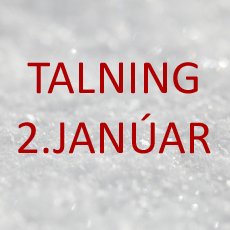 Talning 2.janúar
