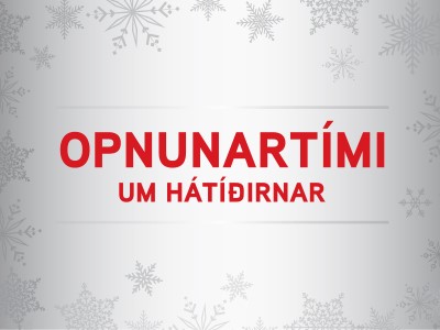 Opnunartími um hátíðirnar