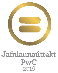 Jafnlaunamerki PWC 2016