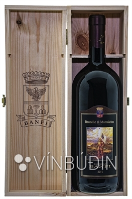 Banfi Brunello di Montalcino Magnum í trékassa