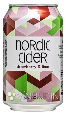 nordic cider strawberry & lime