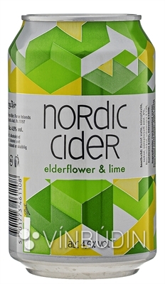 nordic cider elderflower & lime