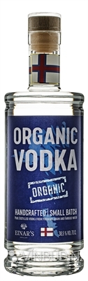 Einar's Organic Vodka Handcrafted Small Batch