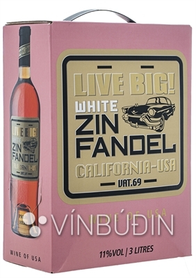 Live Big White Zinfandel rósavín