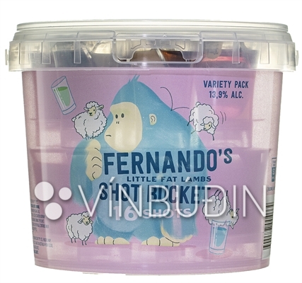 Fernando's Shot Bucket Little Fat Lambs blandað 16x30ml (2x8 tegundir)