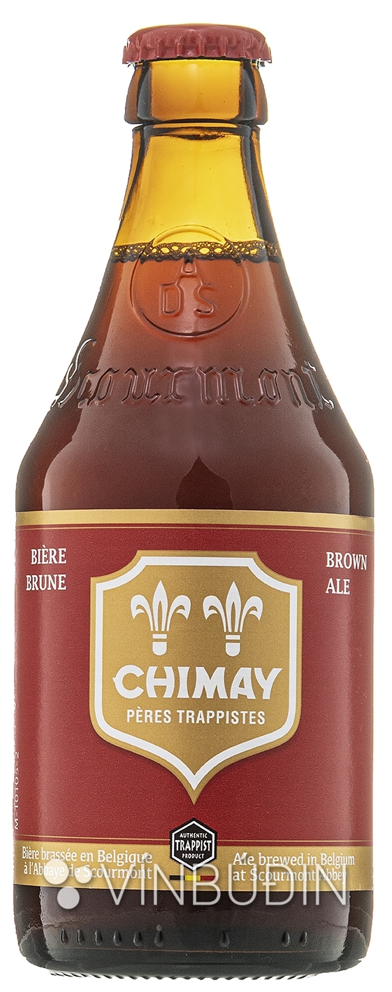 Chimay Brune rauður miði