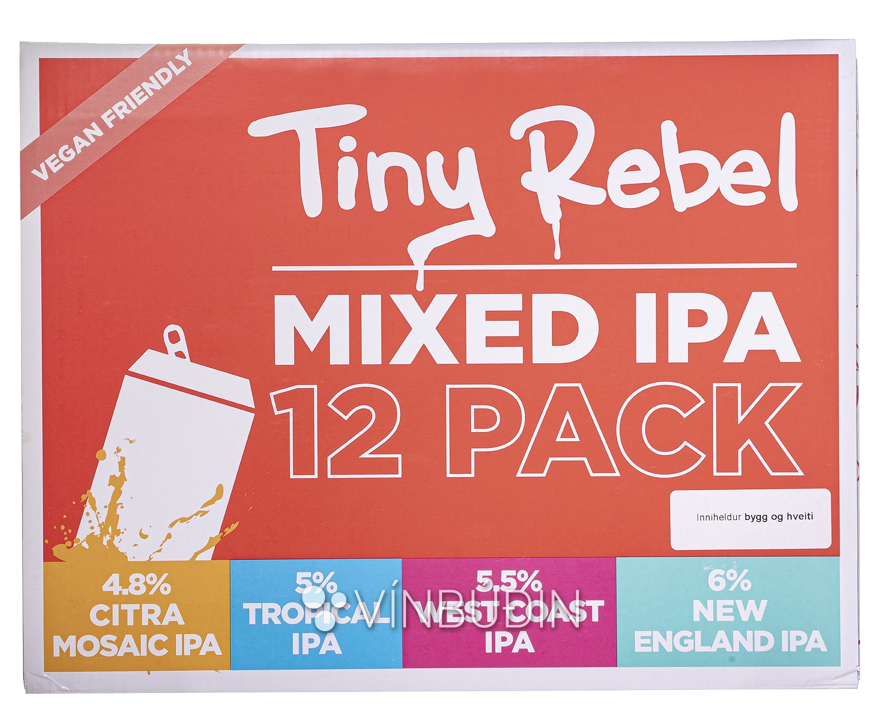 Tiny Rebel Mixed IPA 4 tegundir 12x330 ml dósir