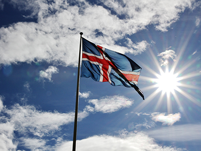The Icelandic flag