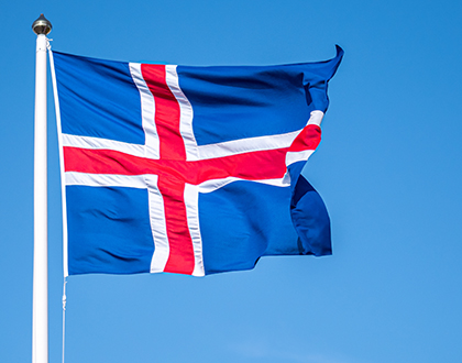The Icelandic flag