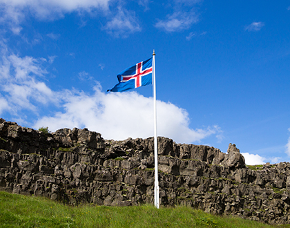 The Icelandic flag