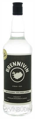 Brennivín askja með tveimur glösum 1 L