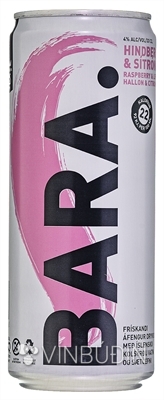 Bara hindber og sítróna 330 ml